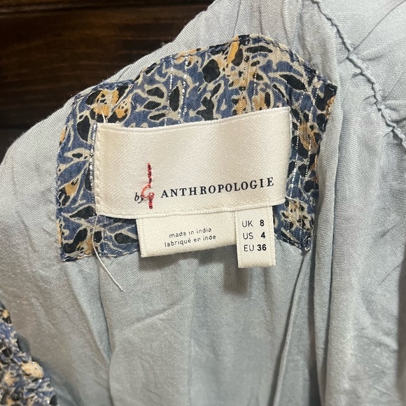 By Anthropologie Kira Off-The-Shoulder Boho Midi Dress Size 4 - Picture 10 of 11